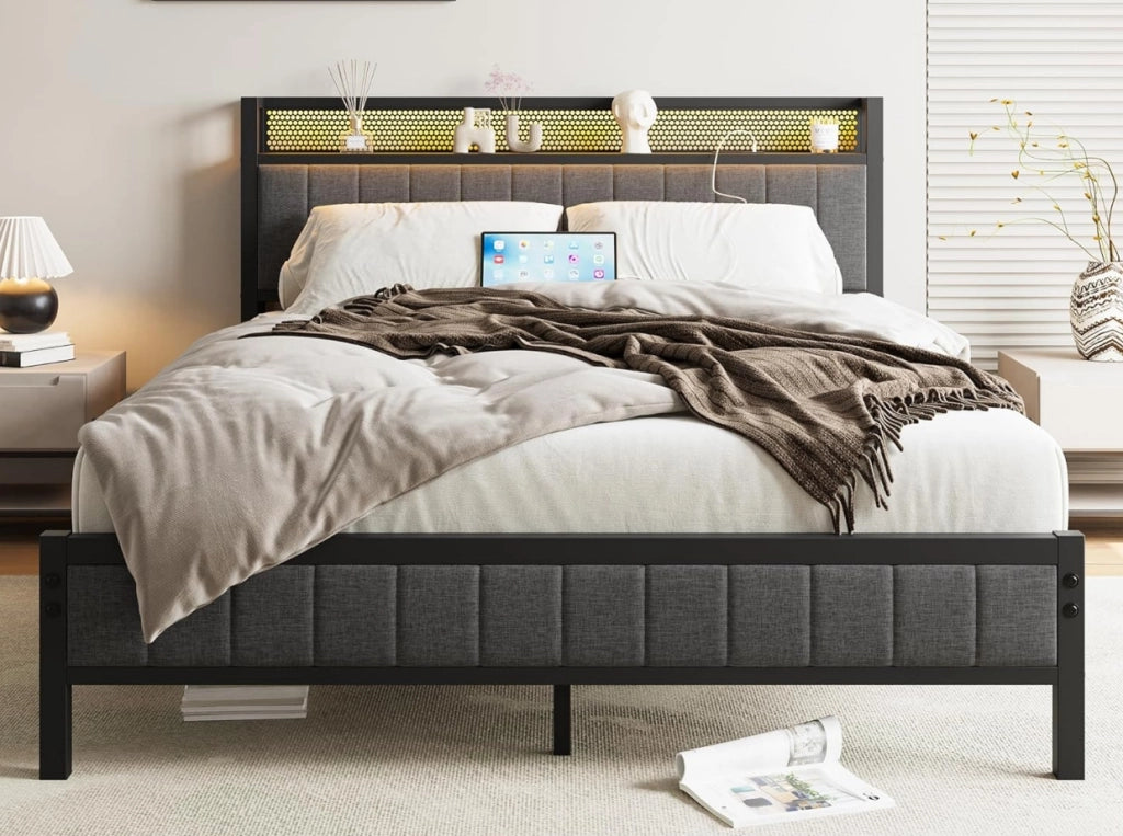 Letto singolo 140x200 cm, colore nero