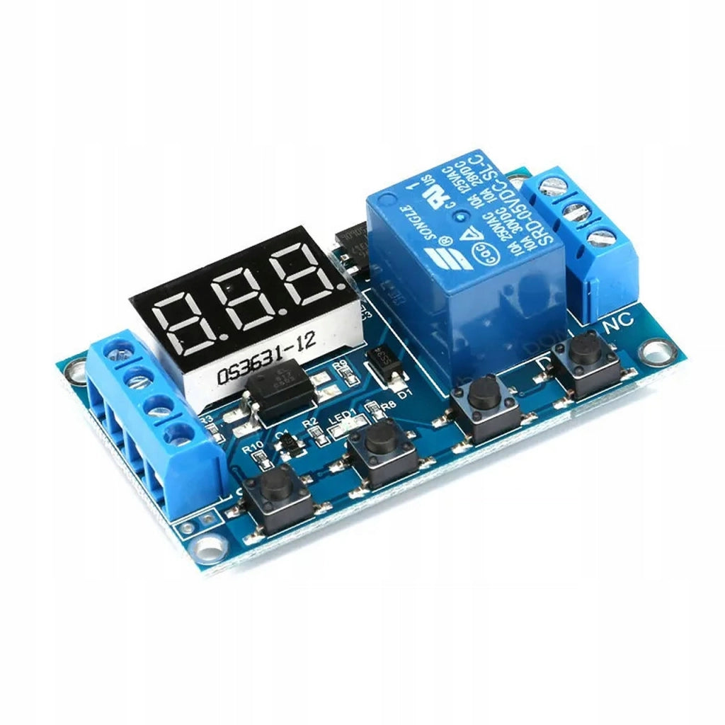 Modulo Relè Temporizzato Rosfix – Impostazione Precisa 0-999 Minuti | Alimentazione 6-20V o Micro USB 5.0V