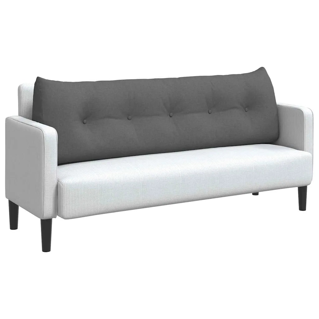 Cuscino per Schiena Grigio scuro 160 x 24 x 50 cm Tessuto