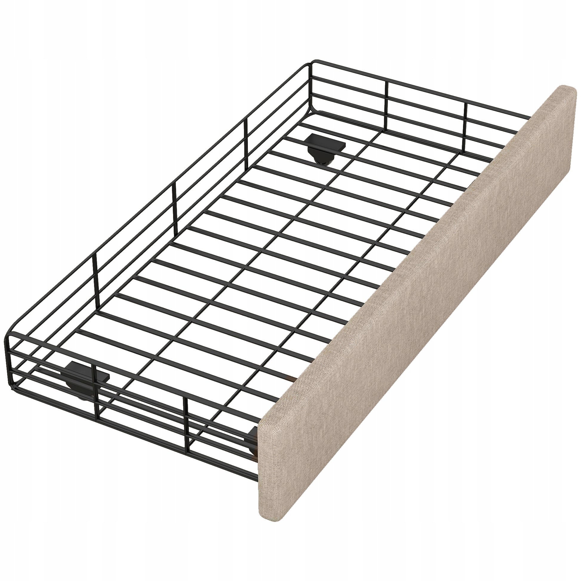 Letto 90x200 - Xylo - Ciemnobe?owe con 2 cassetti e tavolino