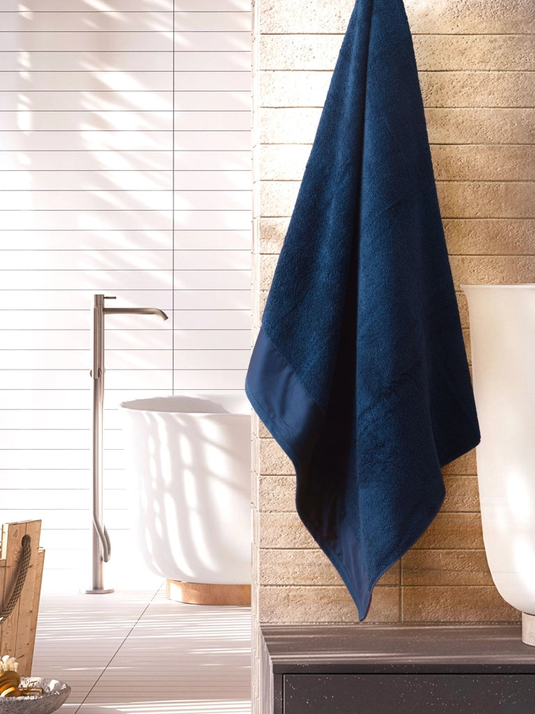 Telo Spugna Asciugamano 60x110 cm con Balza in Raso Garrini Hope Positano
