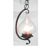 LAMPADARIO GANCIO IN FERRO BATTUTO LAMPADE LAMPIONE APPLIQUE LANTERNA