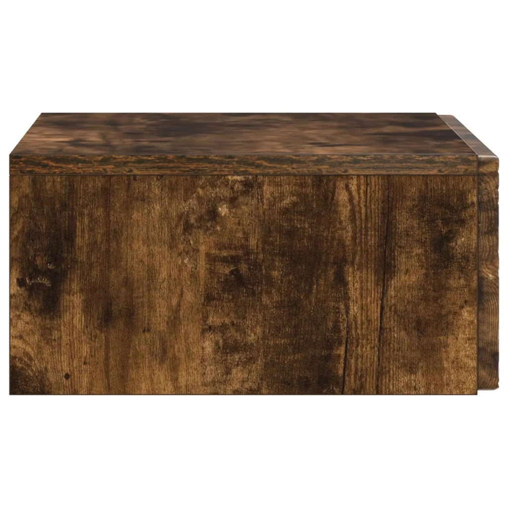 Tavolino da Parete Laterale 59 x 34,5 x 17 cm Rovere Fumo 898830