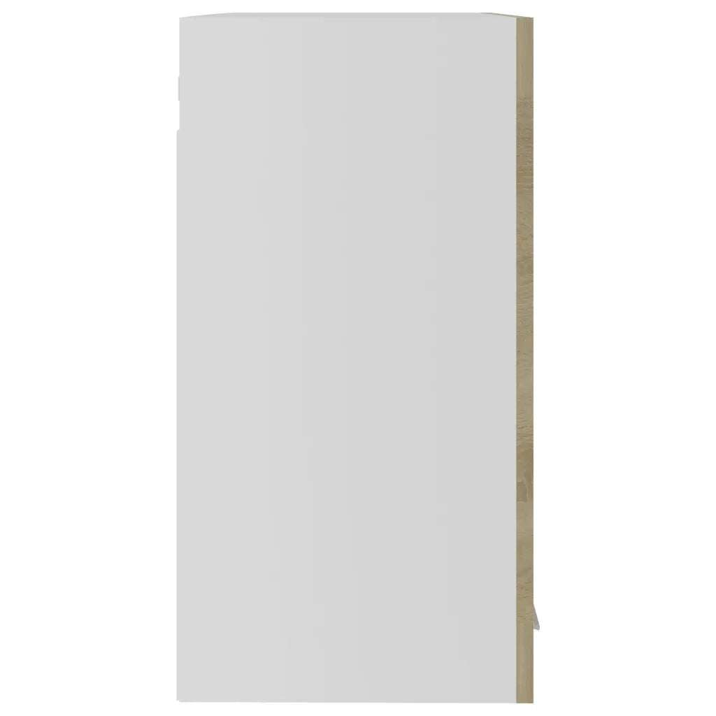 Mobile Pensile con Vetro “Lyon” Rovere Sonoma 60x31x60 cm 802524