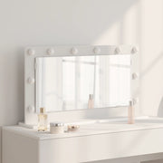 Specchio da Toeletta con Luci LED Bianco 80x45x18 cm