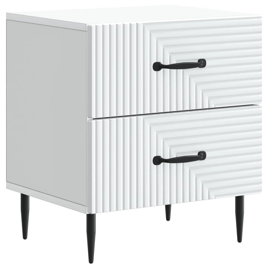 Armadio da Notte con cassetto Bianco 43 x 34,5 x 47,5 cm 894755