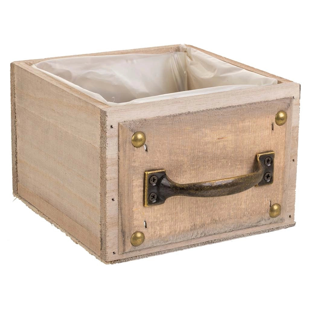 Cassetto in legno marrone 15x15x10,5h