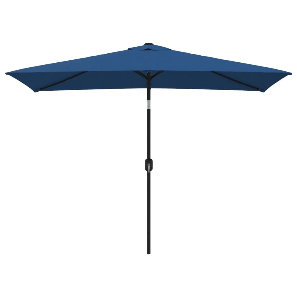 Ombrellone da esterno con palo in metallo 300 x 200 cm azzurro 02_0008282