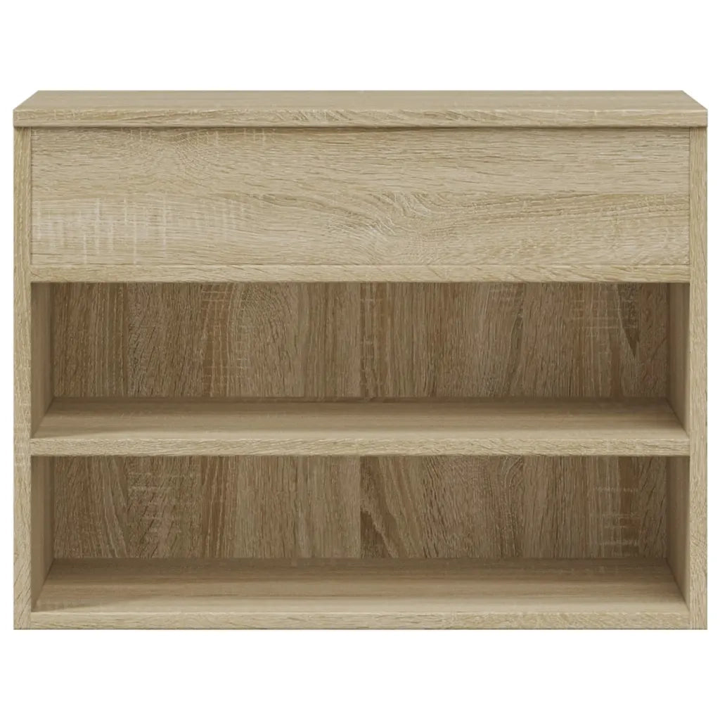 Panca Portascarpe Rovere Sonoma 60x30x45 cm in Truciolato 808741