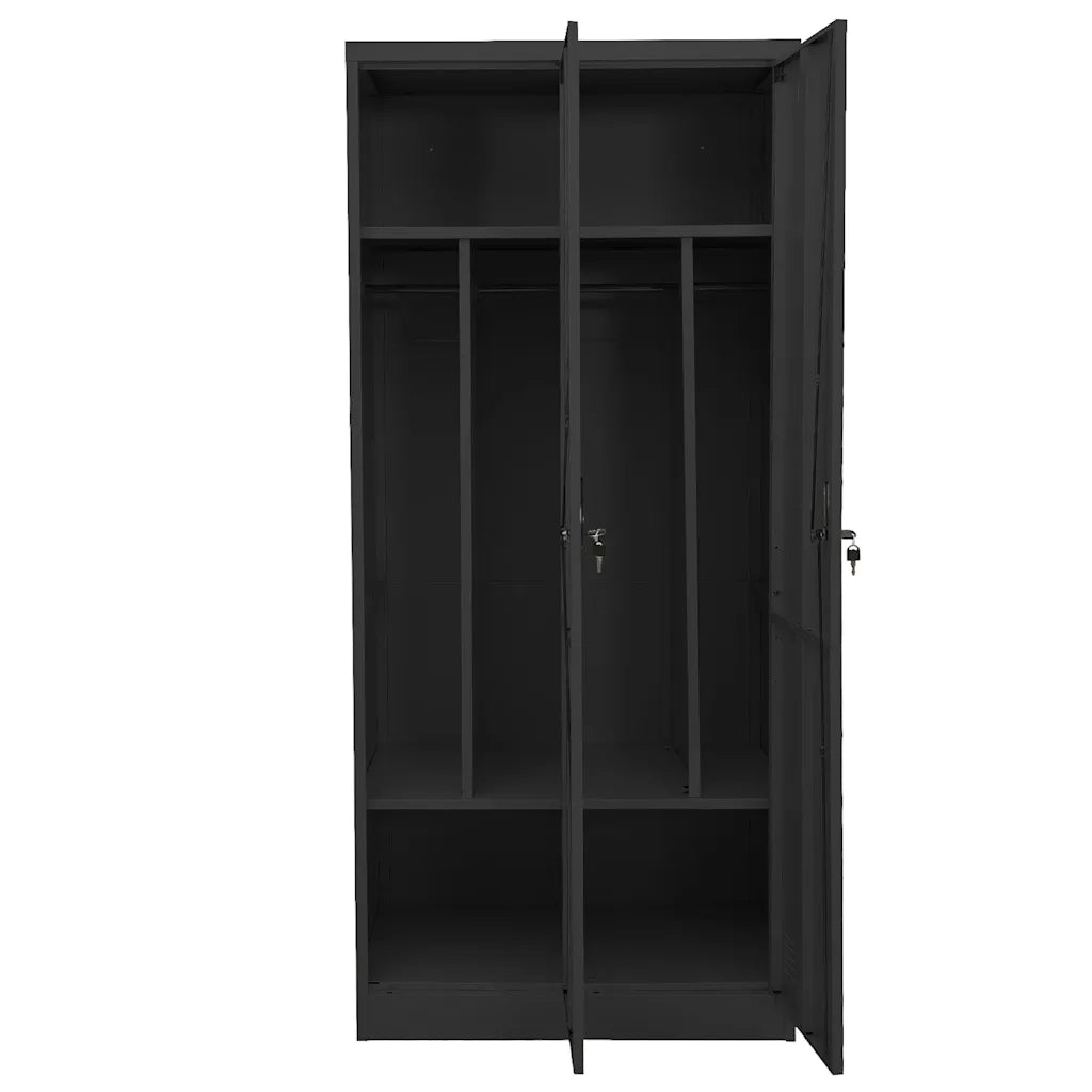 Armadio Antracite 80x50x180 cm in Acciaio CFW3396076