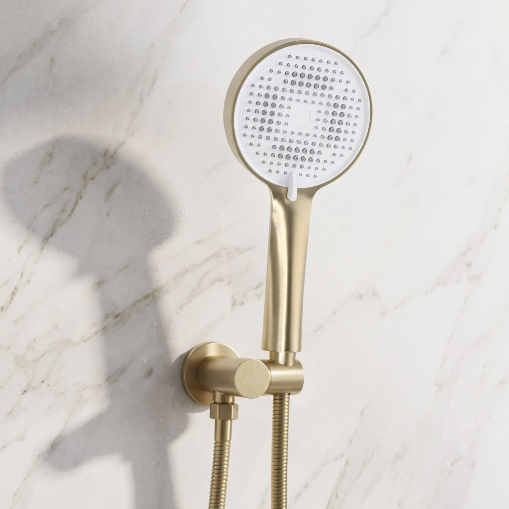 Set Doccia Da Incasso Rea Grace Brush Gold + Box