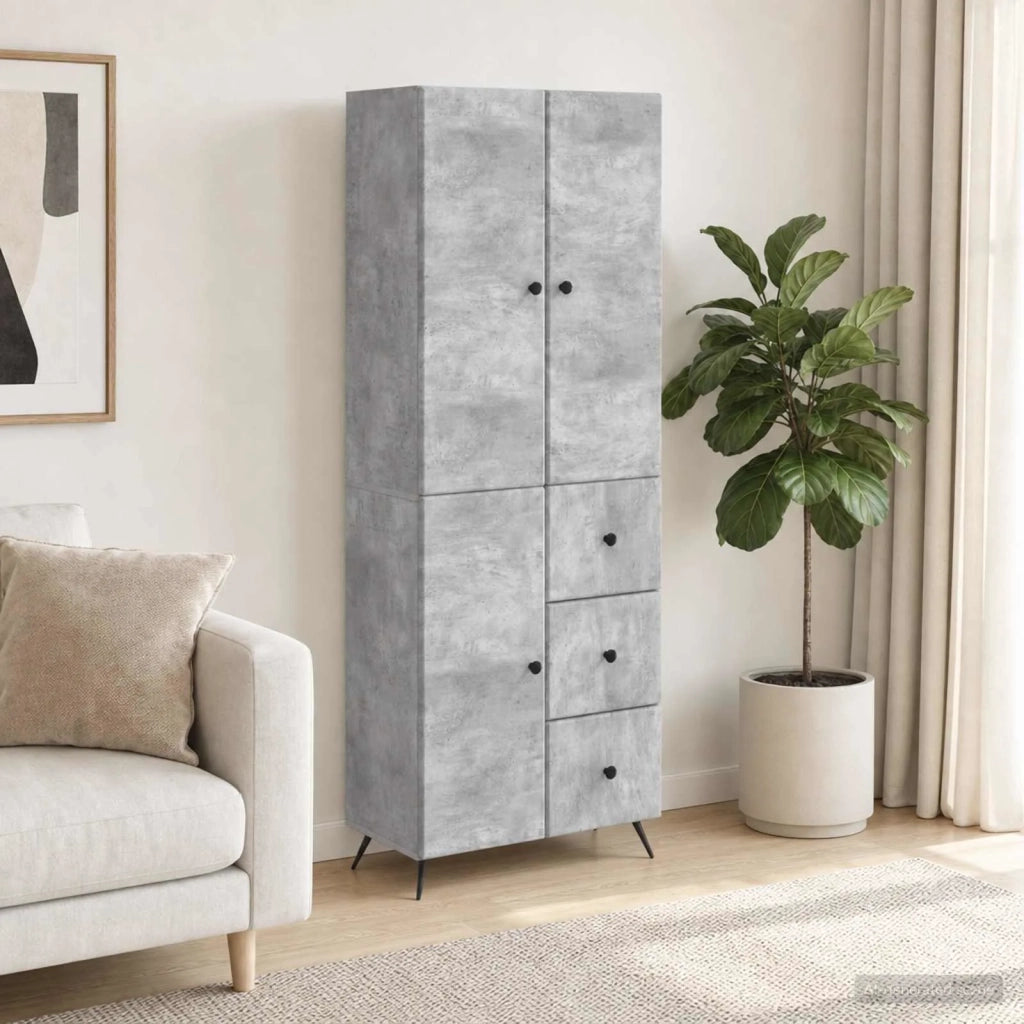 Set di armadi 2 pcs Grigio Cemento Legno ingegnerizzato 3416901