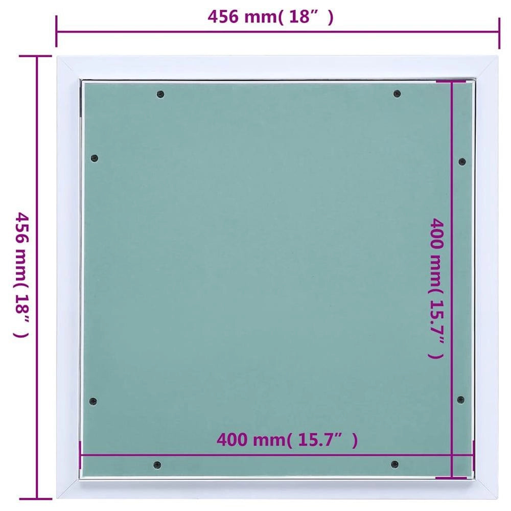 Inspection Hatch With Aluminium Frame And Plasterboard Insert 400x400 Mm