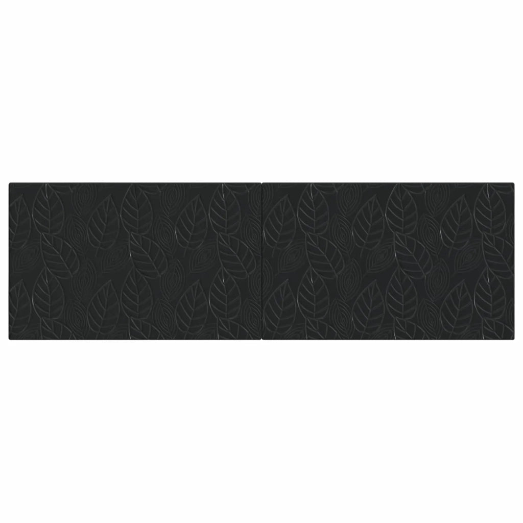 Testiera da Muro DELFT Nero Legno ingegnerizzato 897166