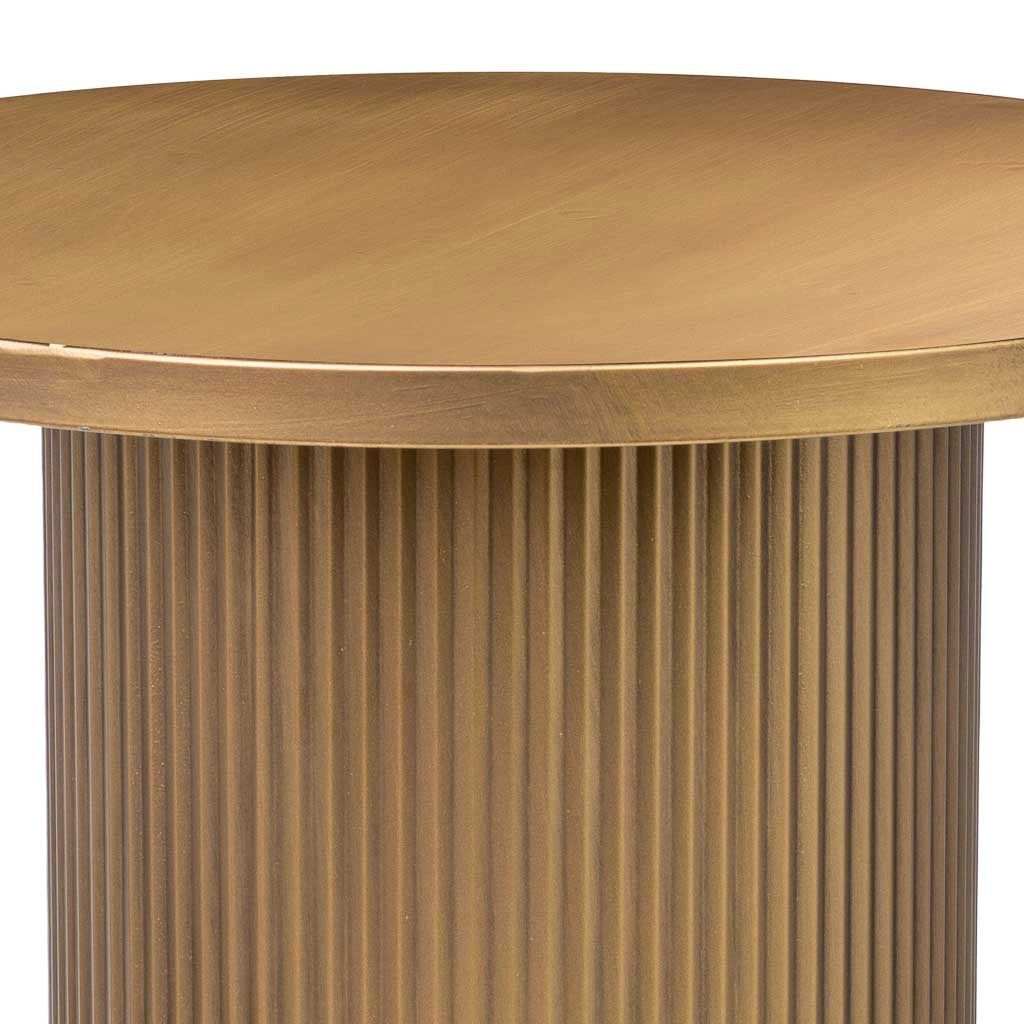 Tavolino in metallo 48x48x51h cm Oro