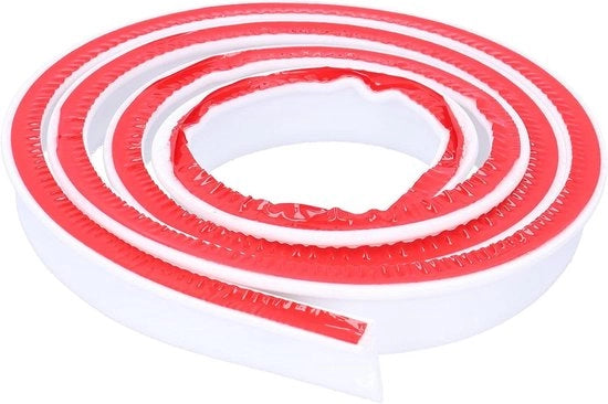 Striscia di silicone per barriere idroacustiche 2mx15mm, impermeabile, flessibile, idrorepellente, per uso domestico, bagno, bianca