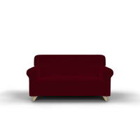 Copridivano Elasticizzato in Tessuto Bordeaux 1 Posto