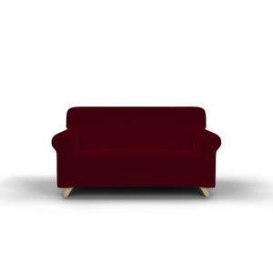 Copridivano Elasticizzato in Tessuto Bordeaux 1 Posto