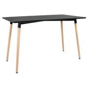 Tavolo rettangolare 120 × 70 cm nero PIA