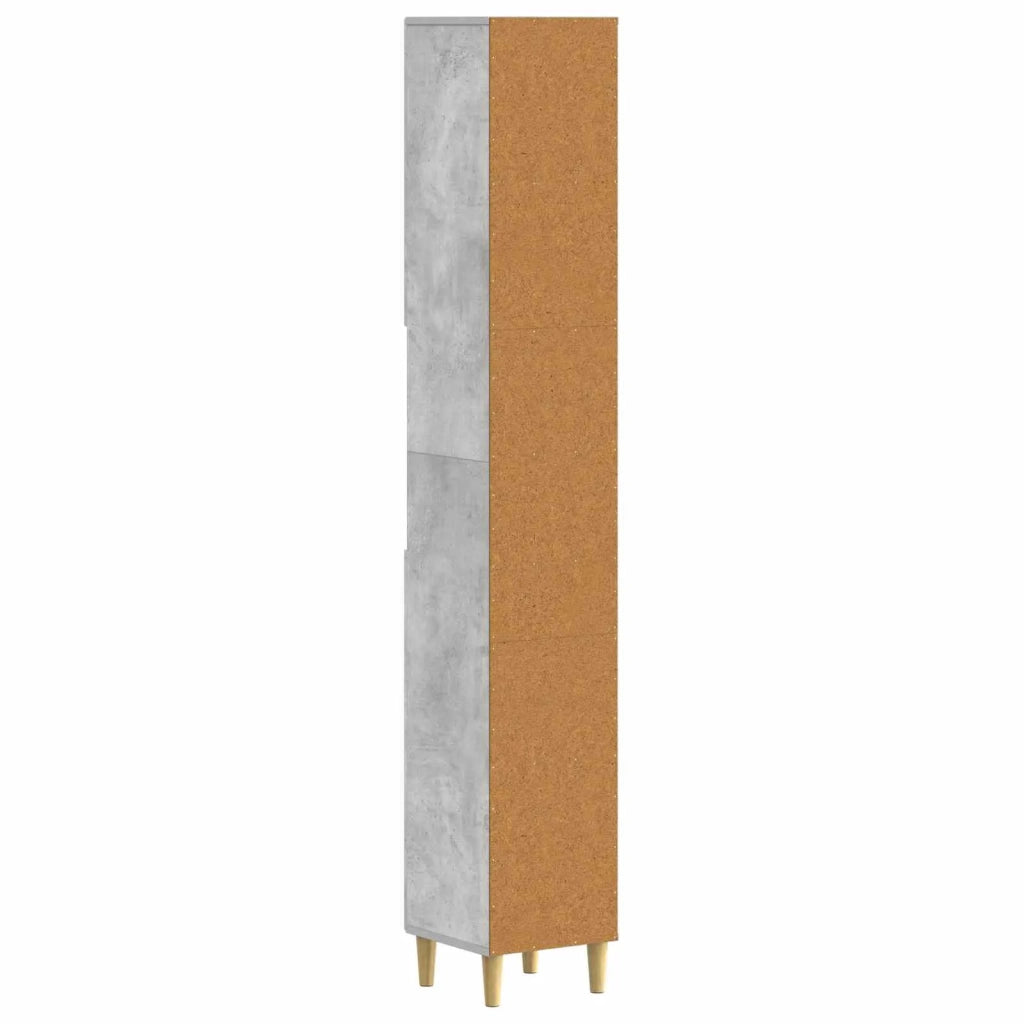 Armadio da Bagno con Ripiano Aperto ARNHEM Grigio Cemento 896598