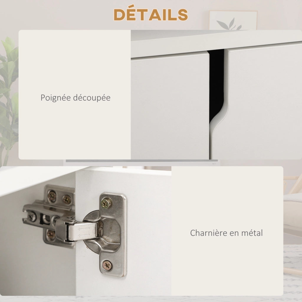 Mobile TV Design Contemporaneo ¨C Zephmum ¨C Bianco 120x30x41 cm