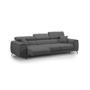 Fusion Divano con 3 sedute allungabili in tessuto smacchiabile T05 260 cm antracite