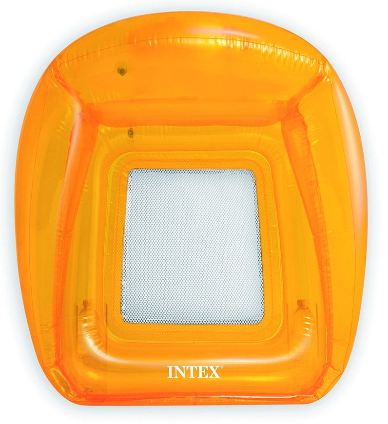 Intex POLTRONA GALLEGGIANTE GONFIABILE TRASPARENT LOUNGES  cm. 104x102