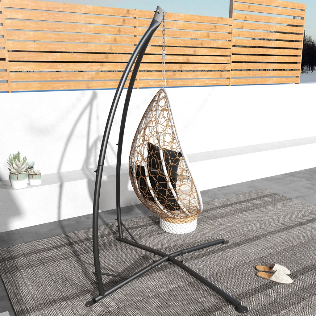 Pied Fauteuil Suspendu ¨C zephmum ¨C 215 cm, metallo nero