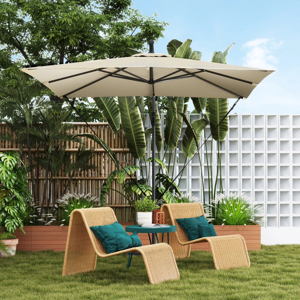 Parasole da giardino esterno ¨C zephmum ¨C 2,5x2,5 m kaki
