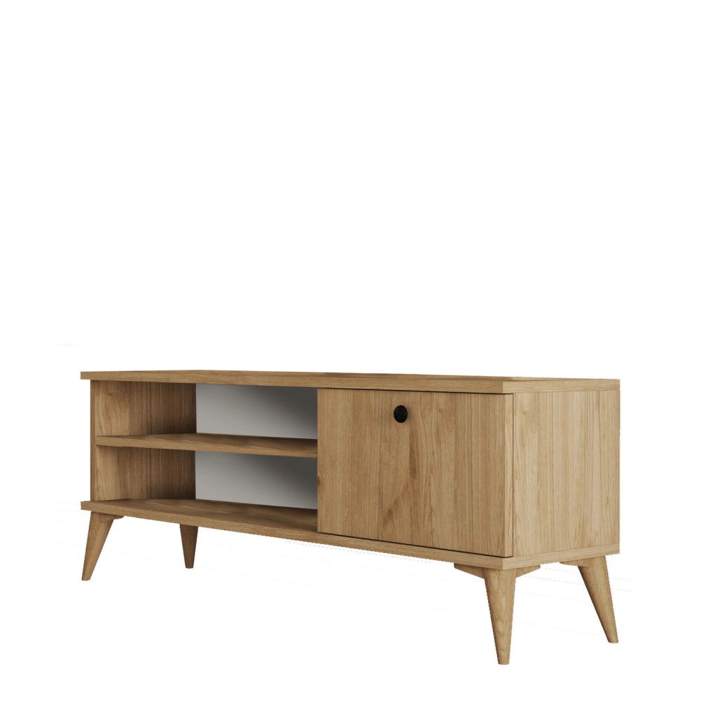 Porta TV in legno "Retro" - 120 x 29 x 44 cm - Beige