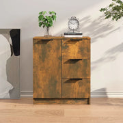Credenza-Buffet-Armadio da cucina Rovere Fumo 60x30x70 cm in Legno tecnico 801822
