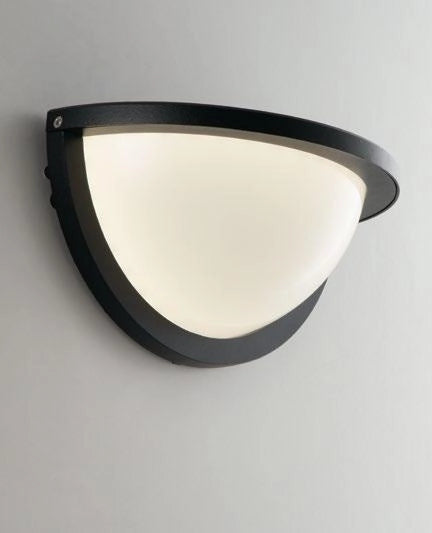 APPLIQUE BIEMISSIONE LED DETROIT NERA 10W 700LM 3000K / 4000K IP54 24X12X12,6CM