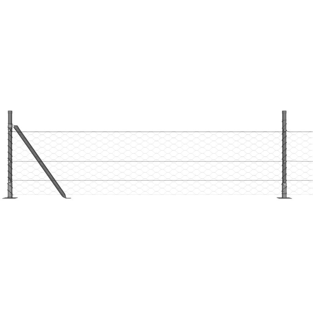 Recinzione Hexagon  Grigia 0.5x10 m Acciaio