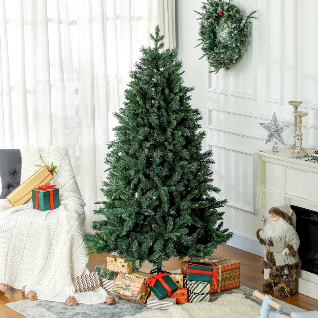 Albero di Natale Artificiale 180 cm ¨C zephmum ¨C Verde, Acciaio, 1061 rami