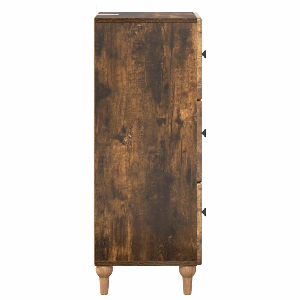 Mobile con Cassetti Rovere Fumo 33 x 34,5 x 90 cm 894160