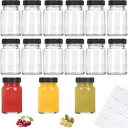 Bicchieri in vetro con coperchio - 15 pezzi - 60 ml - riciclabili