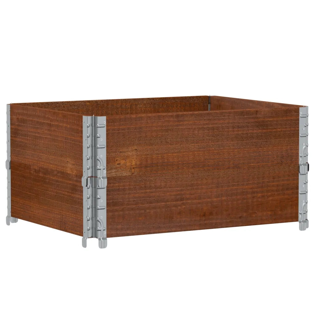 vidaXL Paretali per Pallet 2pz Marroni 80x60cm Legno Massello di Pino
