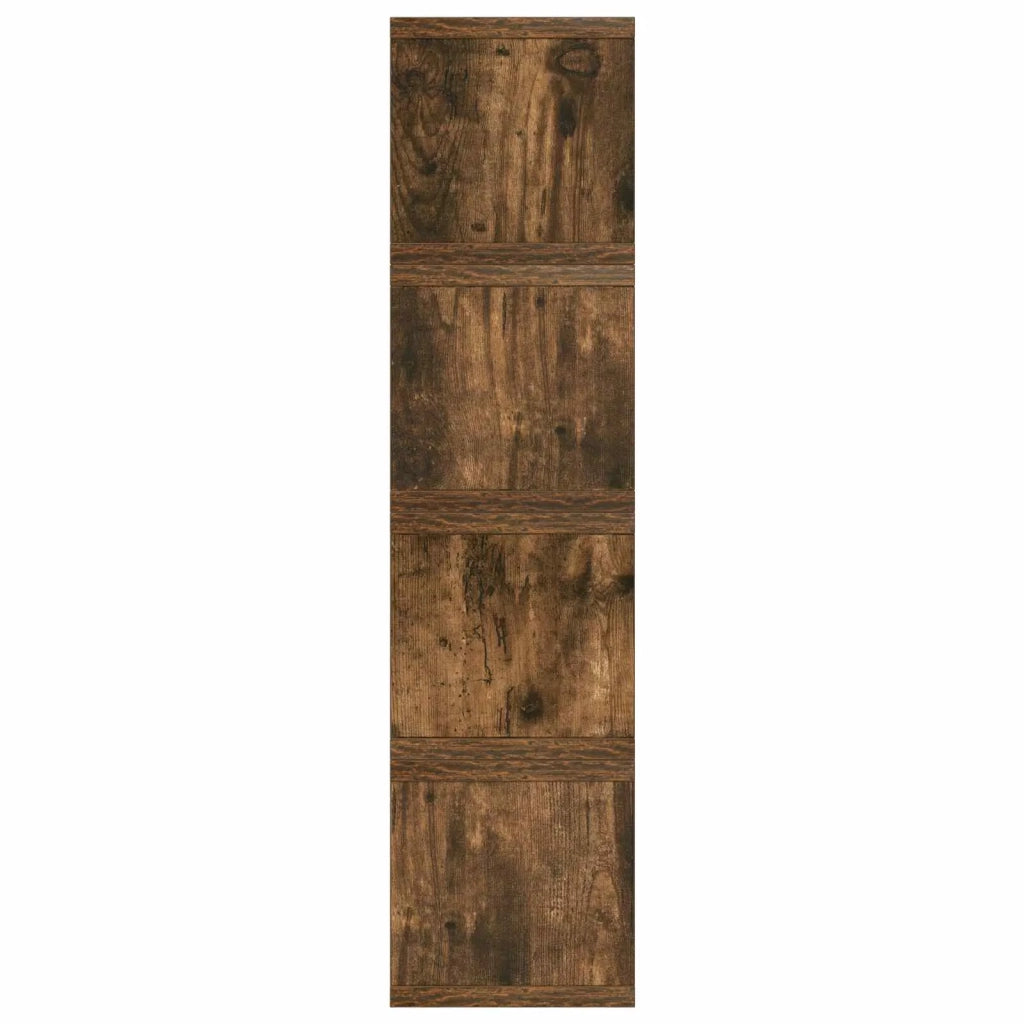Rack per Stoccaggio CD 4 pz Rovere Fumo 40 x 17 x 17 cm 8012720