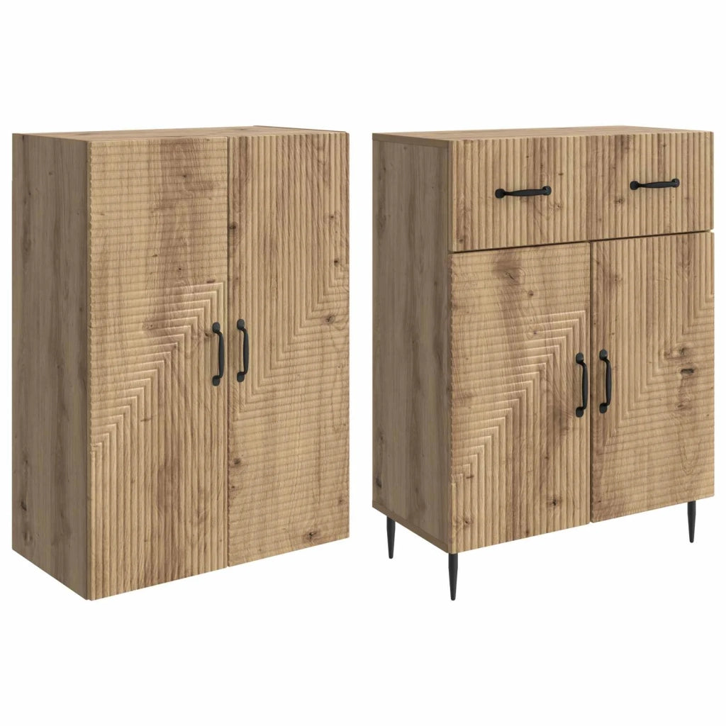 Set di armadi 2 pcs Rovere Artigianale 66 x 34,5 x 89,5 cm