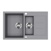 Bergström Lavello Grigio 80 x 50 cm con area di asciugatura