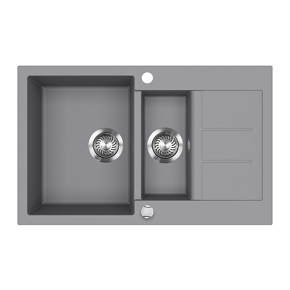 Bergström Lavello Grigio 80 x 50 cm con area di asciugatura