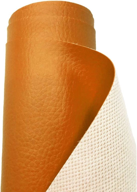 Panno imitazione legno a struttura a scaglie, impermeabile, per metro - 200 cm x 140 cm (color arancione)