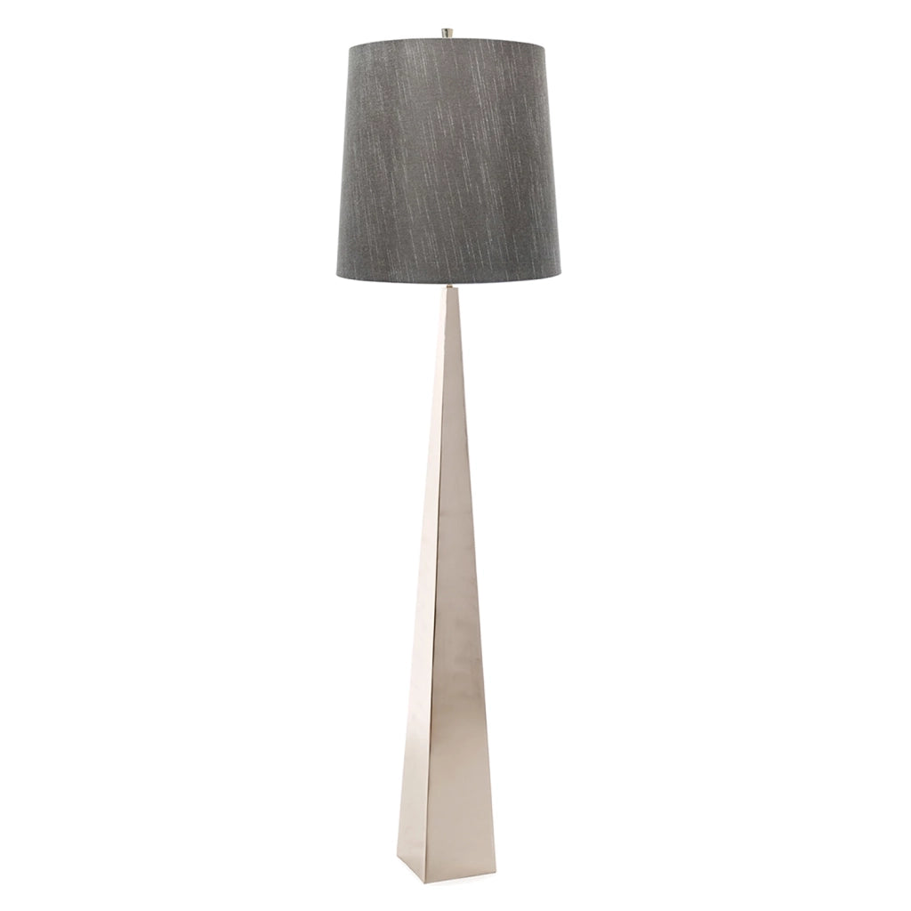 Piantana Contemporanea Ascent Acciaio Nichel Lucido 1 Luce E27