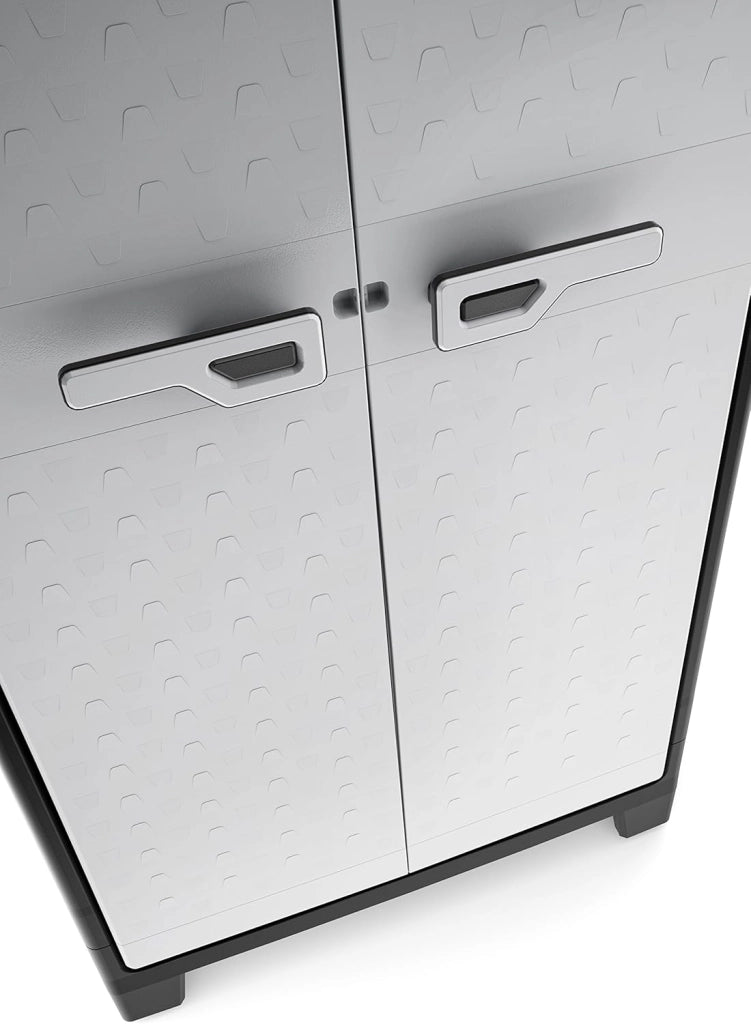 Armadio Alto Titan con Ripiani Regolabili, da interno ed esterno, 80 x 44 x 182 cm