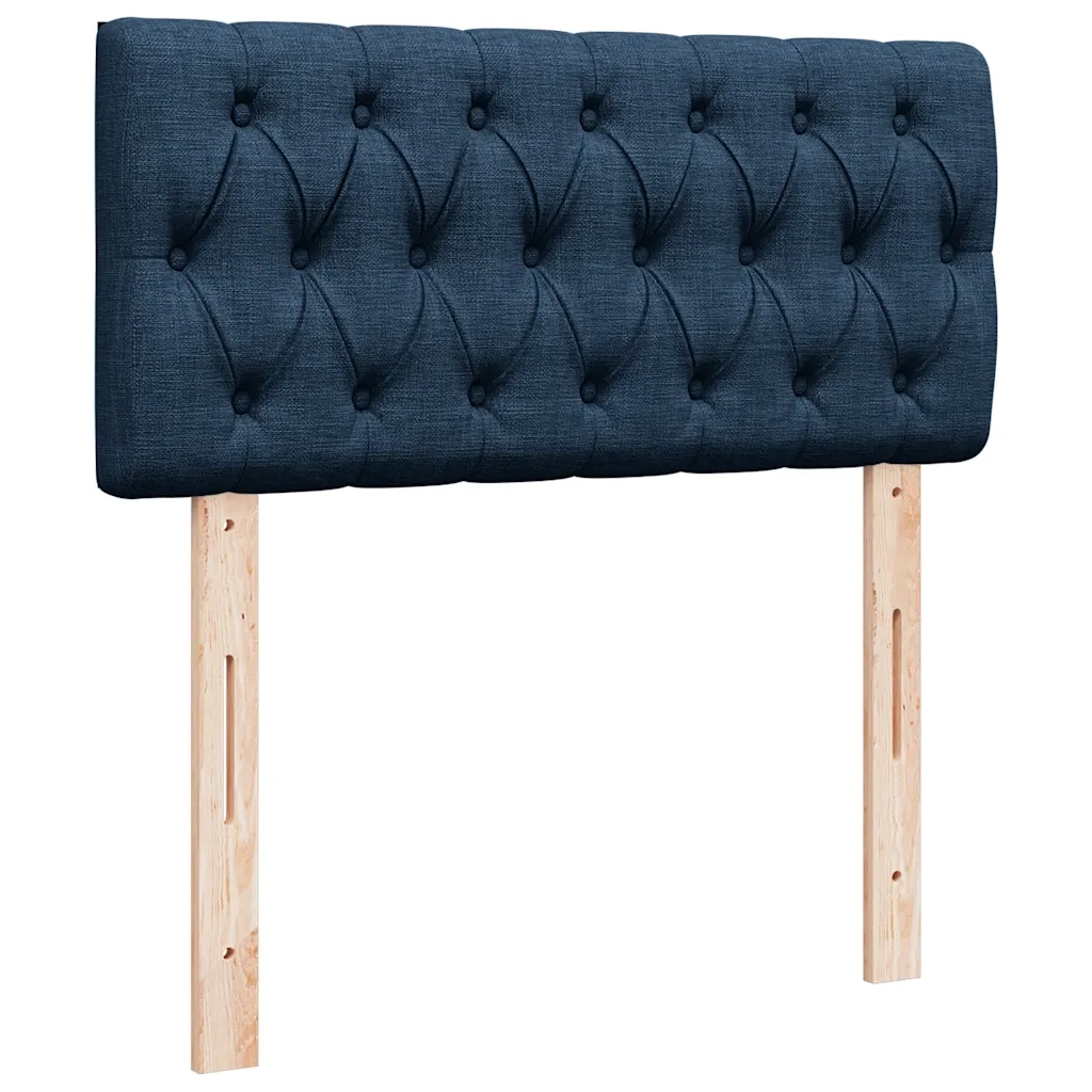Pouf Letto con Materasso Blu 100x200 cm in Tessuto 3311524