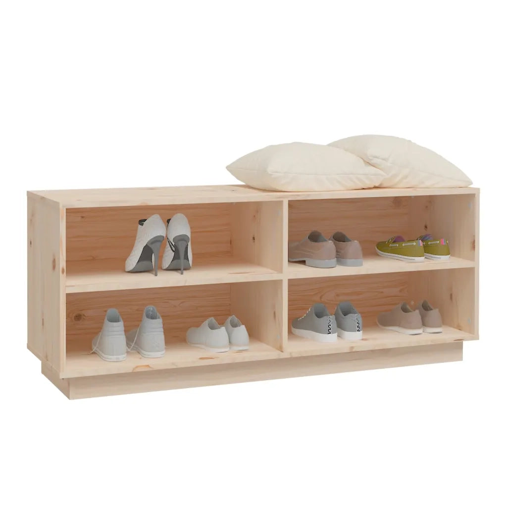 Scarpiera 110x34x45 cm in Legno Massello di Pino 813540