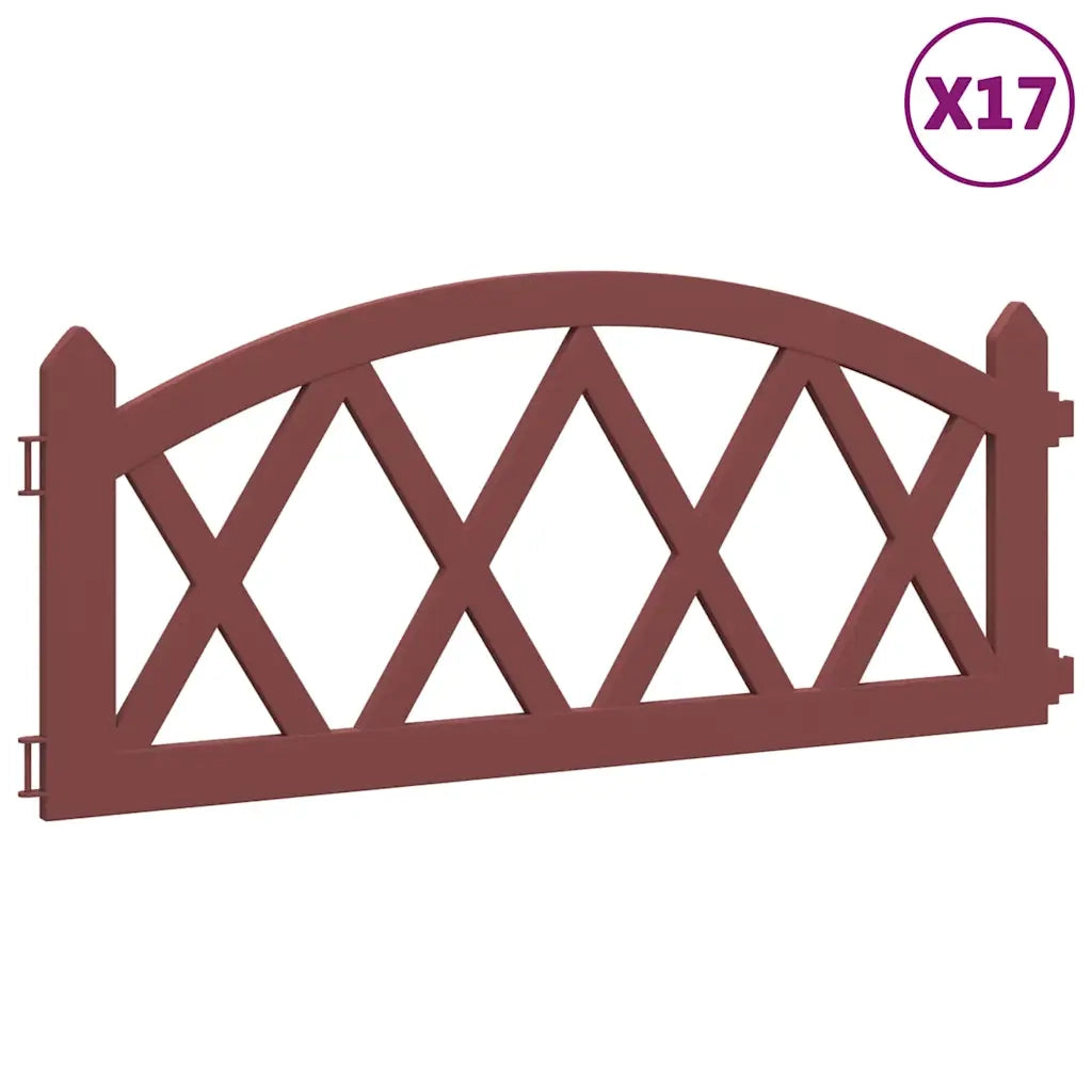 Bordi per Prato 17 pz Rossi 10 m in PP 318296