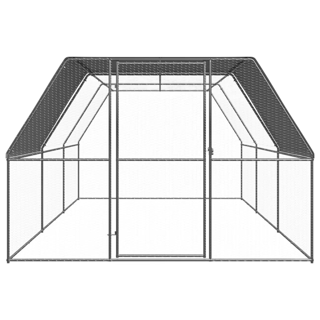Pollaio per Esterni 3x6x2 m in Acciaio Zincato CFW9601782
