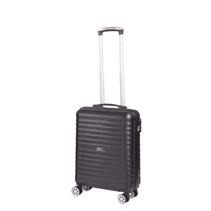 Trolley Valigia Bagaglio a Mano Rigido 4 Ruote con Combinazione in ABS Ravizzoni Svezia Nero