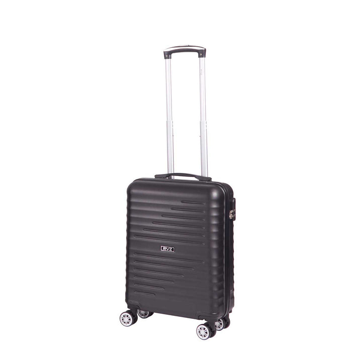 Trolley Valigia Bagaglio a Mano Rigido 4 Ruote con Combinazione in ABS Ravizzoni Svezia Nero